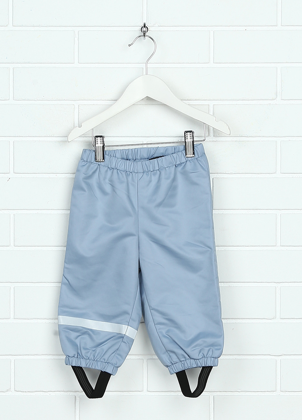 Голубые спортивные демисезонные брюки прямые H&M