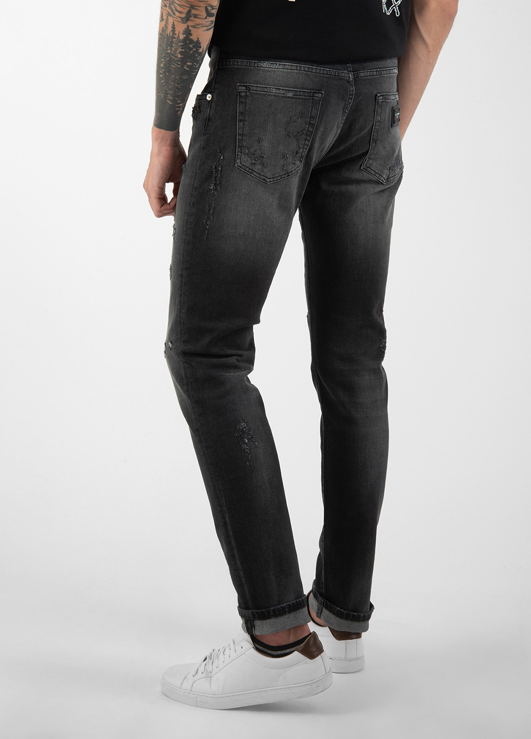 Темно-серые демисезонные джинсы DOLCE&GABBANA