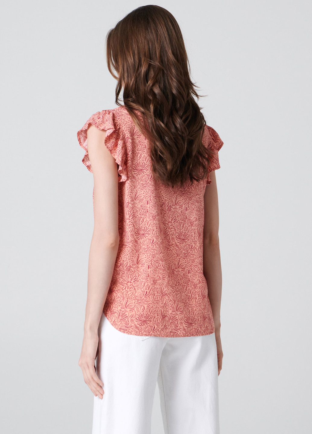 Персиковая летняя блуза Sinsay