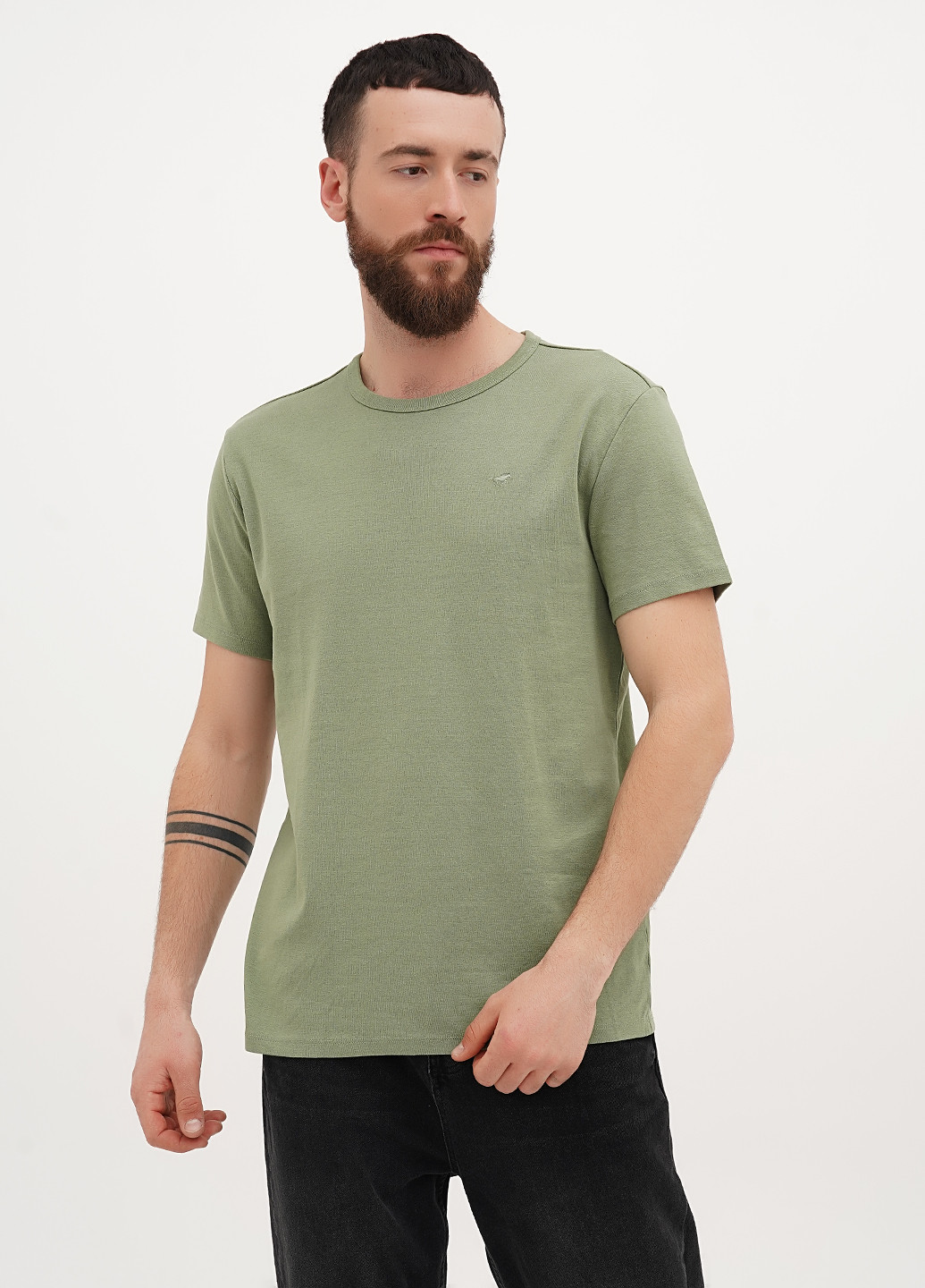 Оливкова футболка Mustang