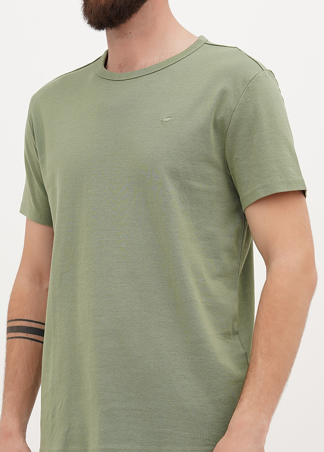 Оливкова футболка Mustang