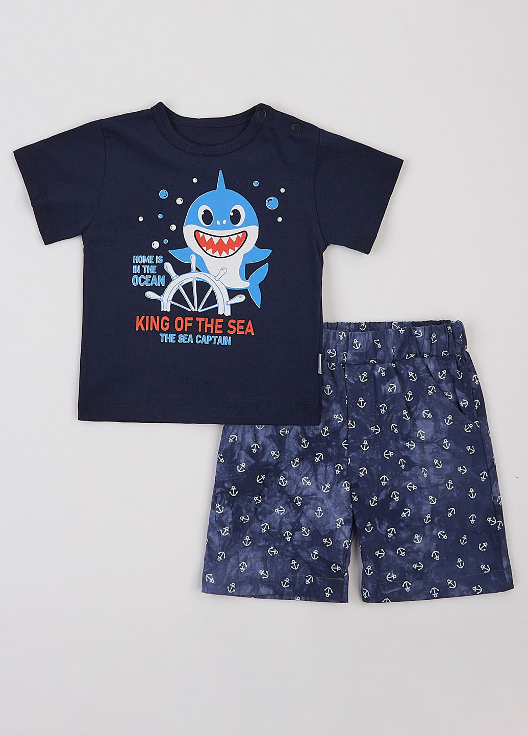 Синій літній комплект (футболка, шорти) dexter's