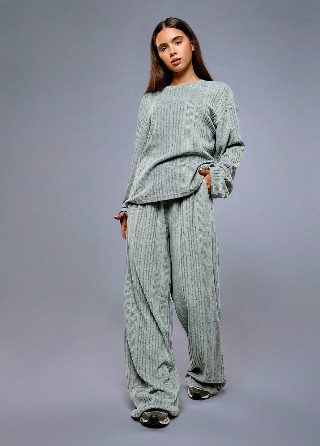 Костюм (лонгслив, брюки) SHEIN (334151387)