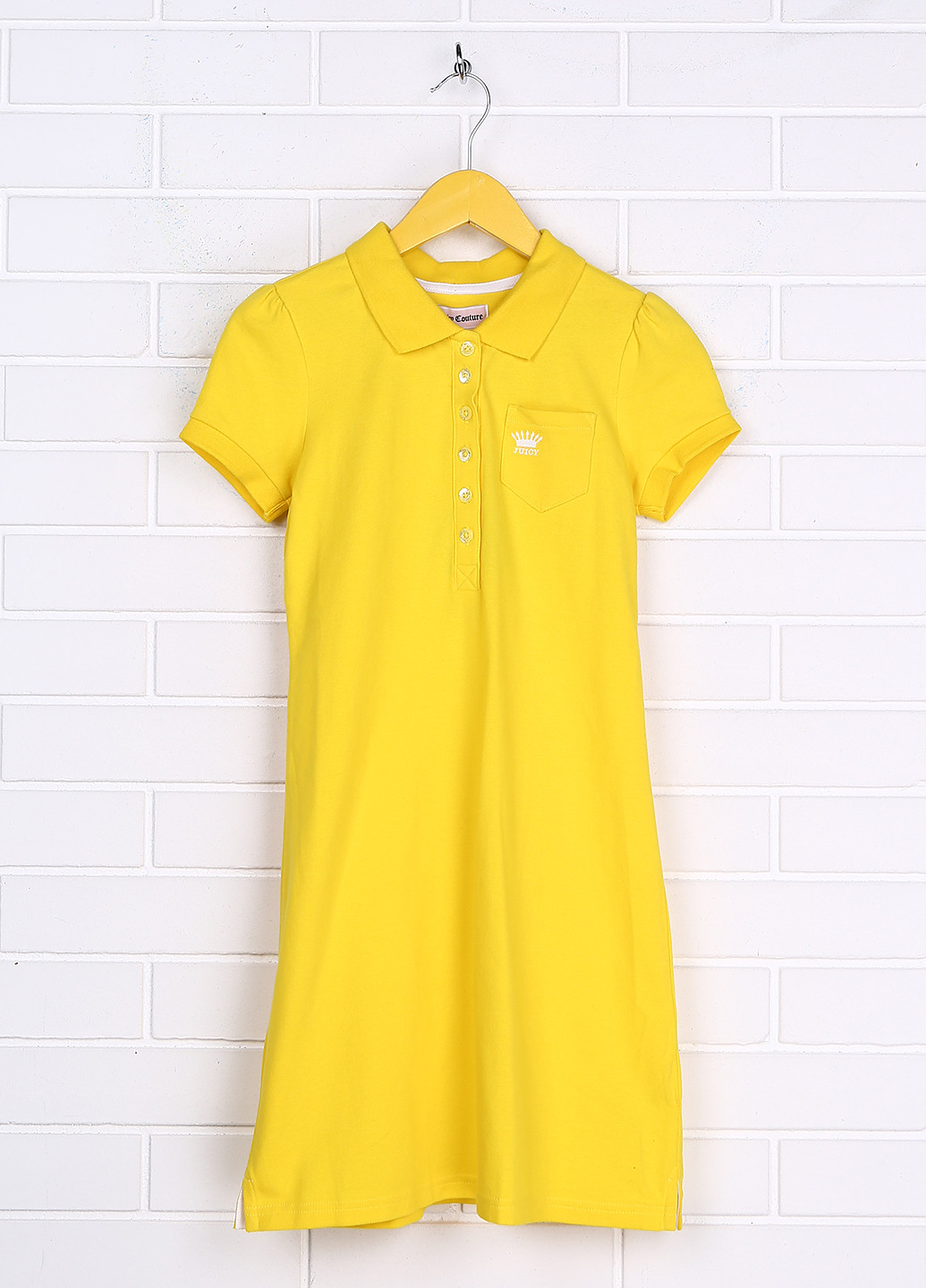 Желтое кэжуал платье Juicy Couture однотонное