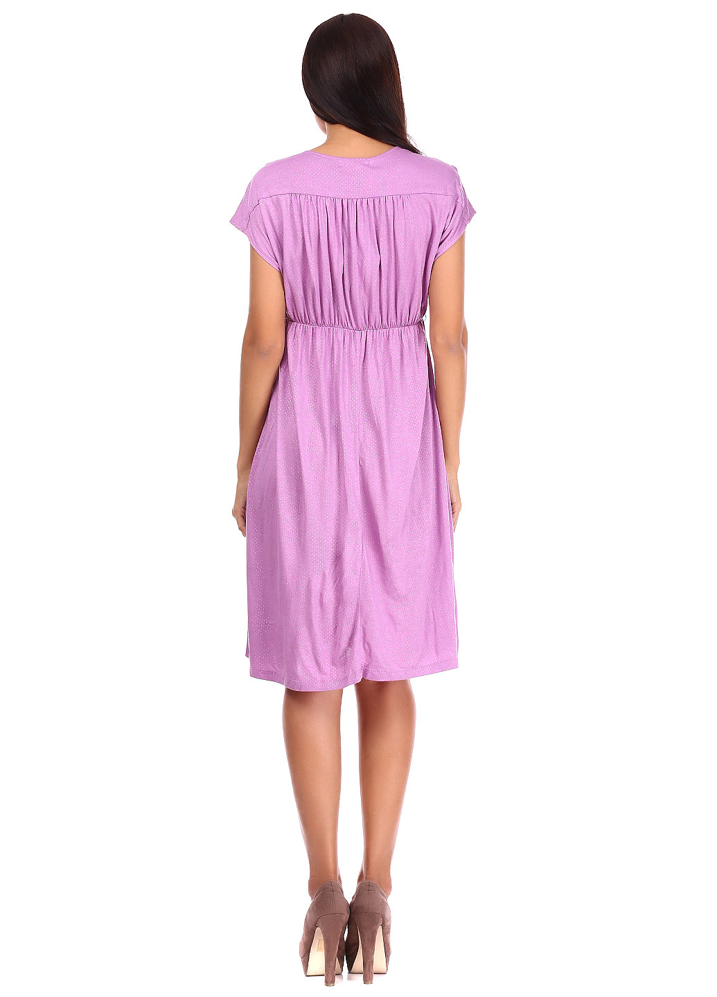 Фиолетовое кэжуал платье Elliot Mann однотонное