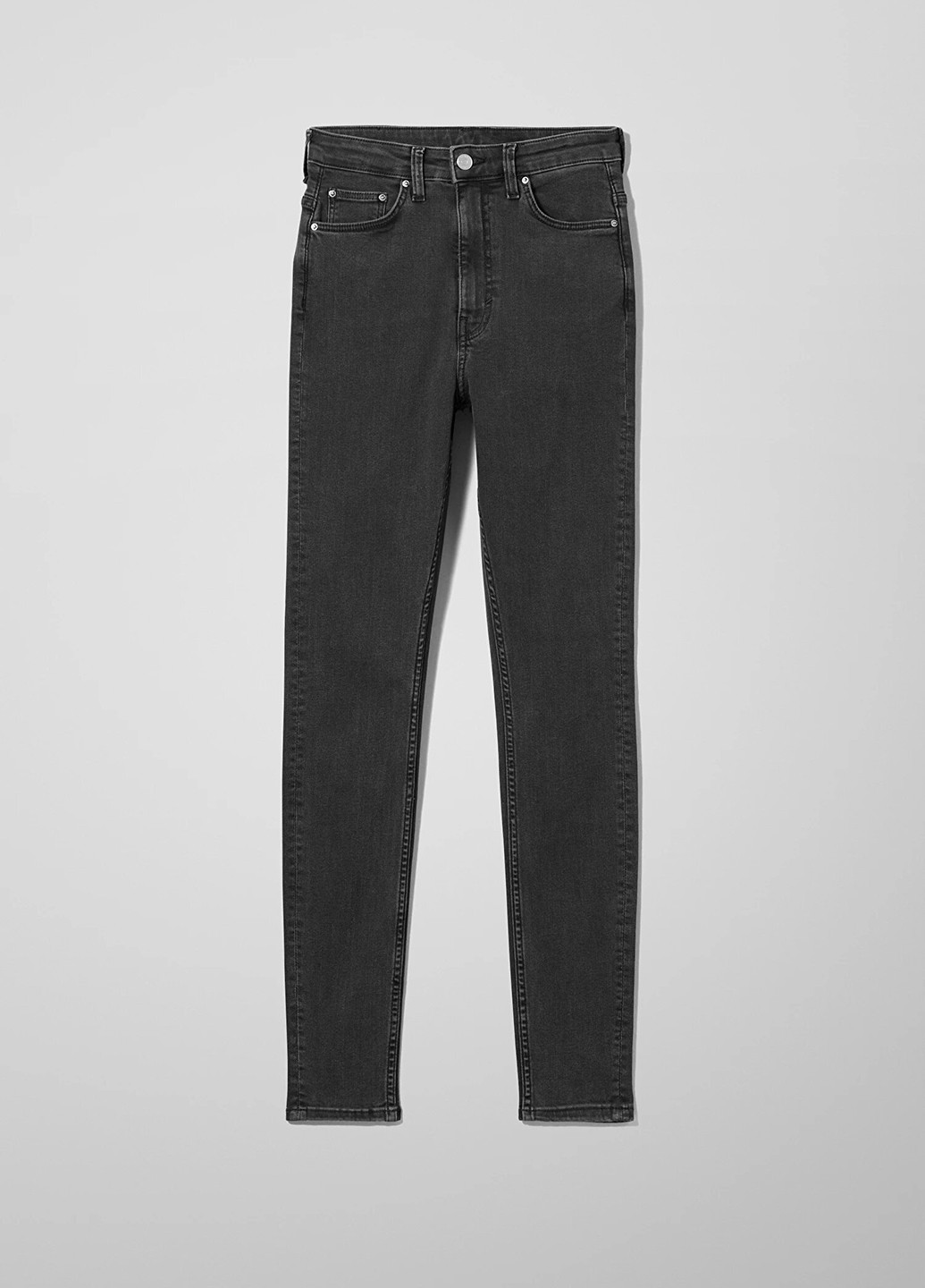 Темно-серые демисезонные скинни джинсы MTWTFSS Weekday