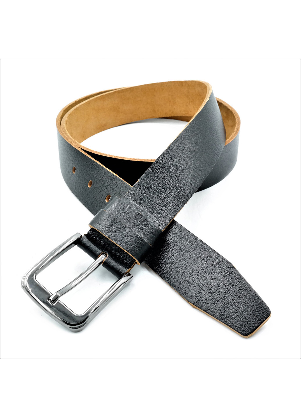 Мужской кожаний ремень 115-120х3,8 см Le-Mon (254595239)