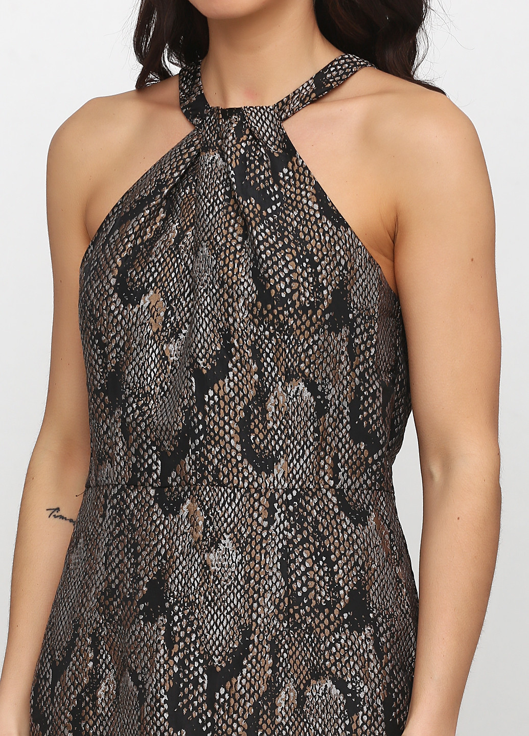 Чорна кежуал плаття, сукня H&M зміїний