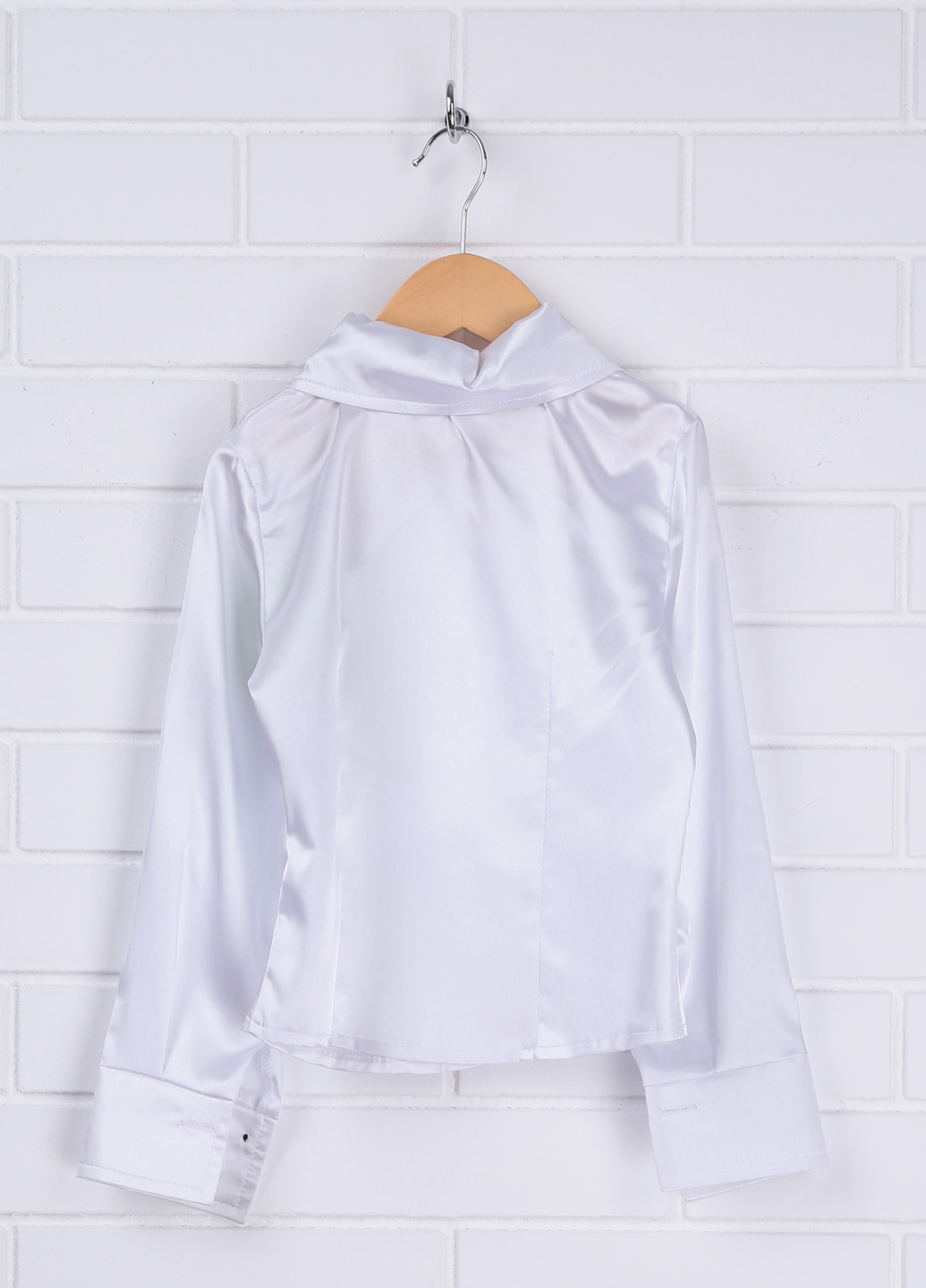 Блуза Lux K з довгим рукавом біла кежуал