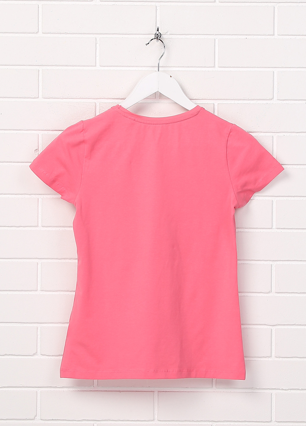 Розовая летняя футболка с коротким рукавом Lupilu