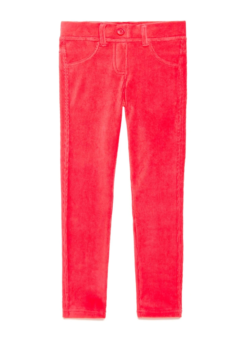 Коралловые кэжуал демисезонные зауженные брюки United Colors of Benetton
