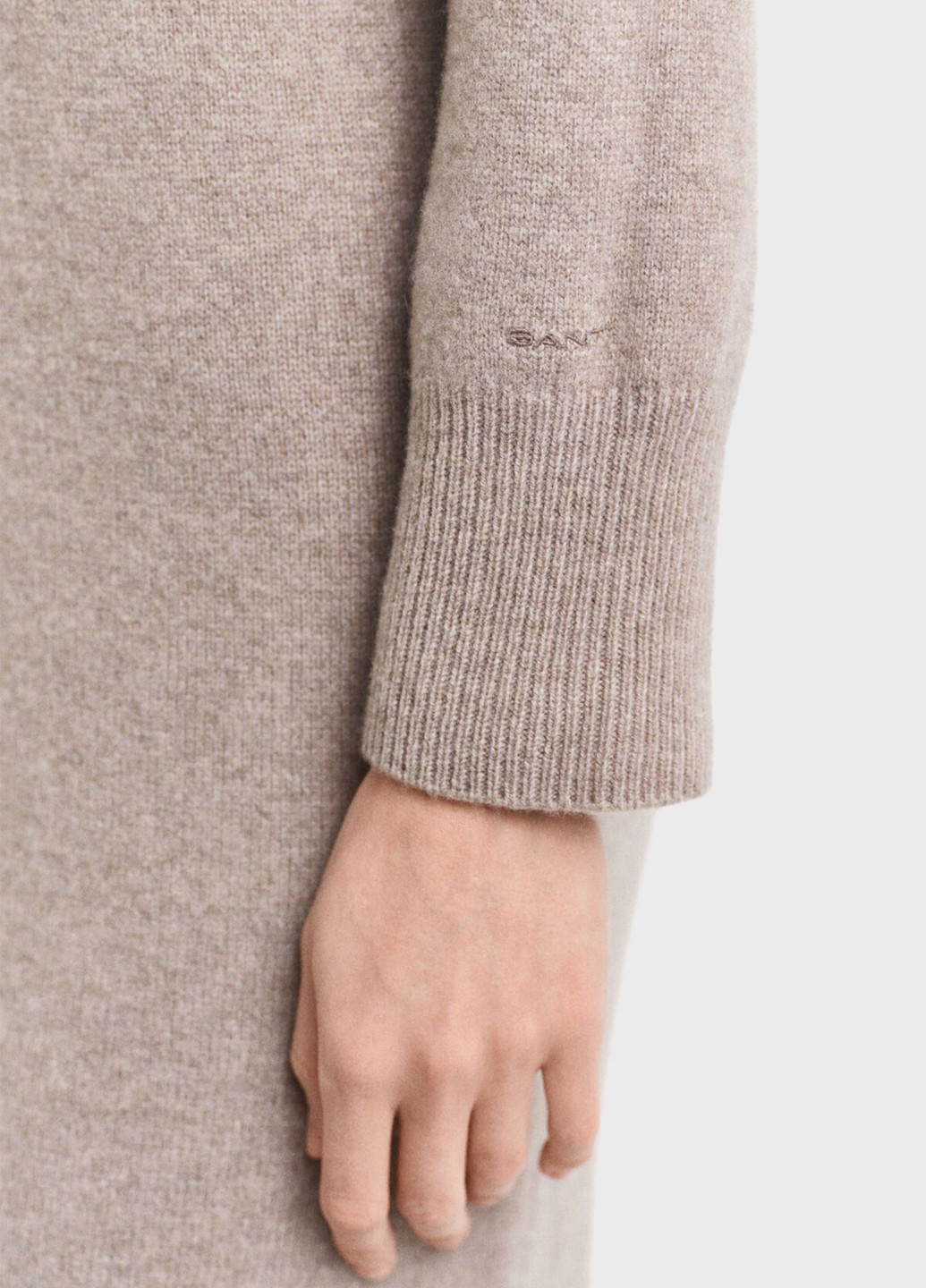 Бежева кежуал сукня сукня светр Gant однотонна