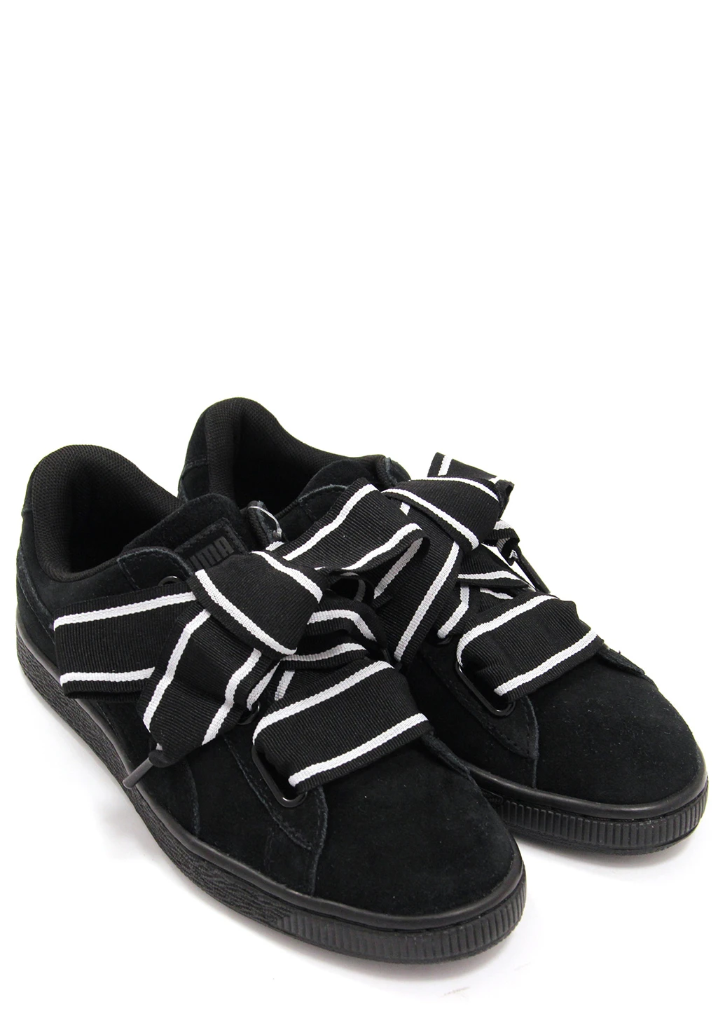 Чорні жіночі кеди suede heart satin ii Puma