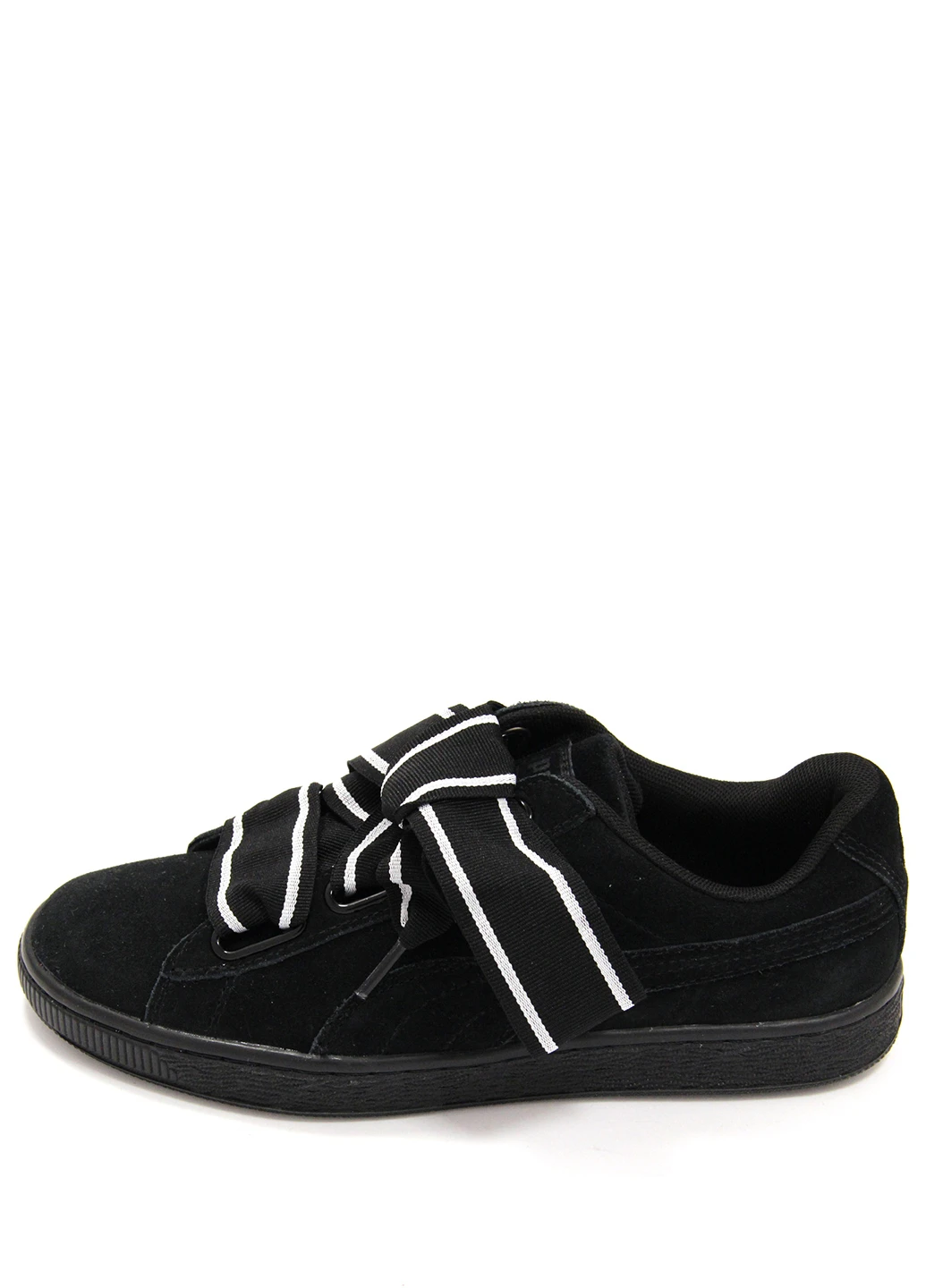 Чорні жіночі кеди suede heart satin ii Puma