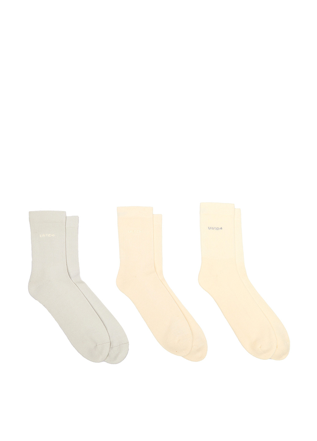 Комбинированные носки (3 пары) UNITED4 логотипы (329059747)