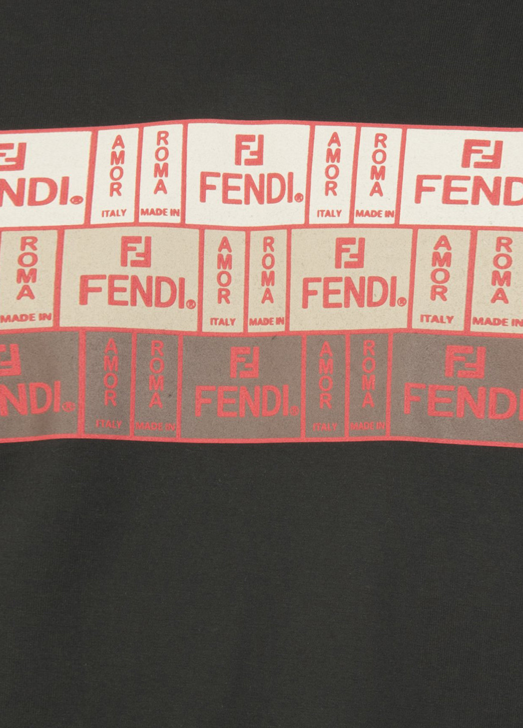 Черная футболка Fendi