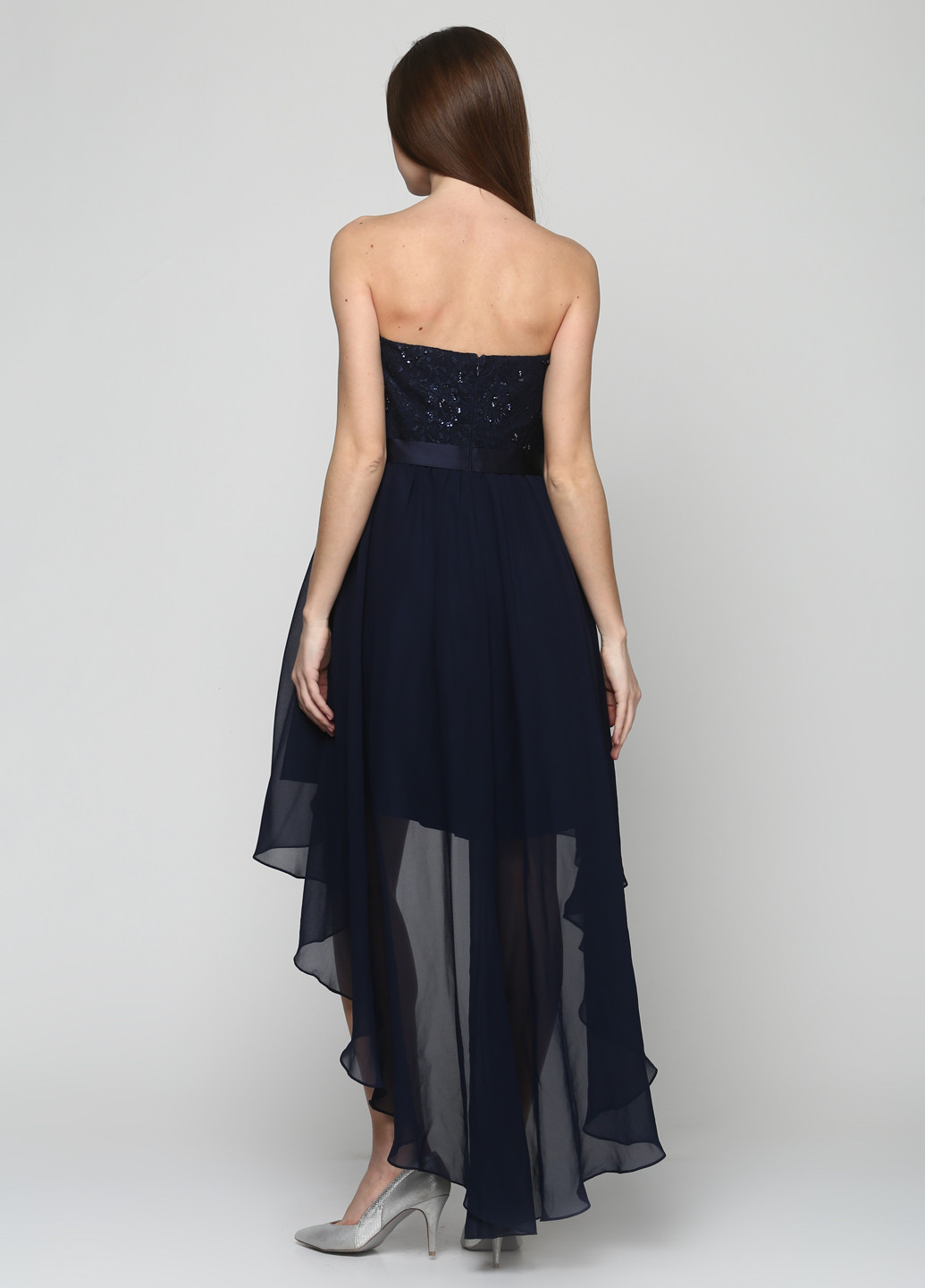 Синя вечірня плаття, сукня коротка Laona однотонна