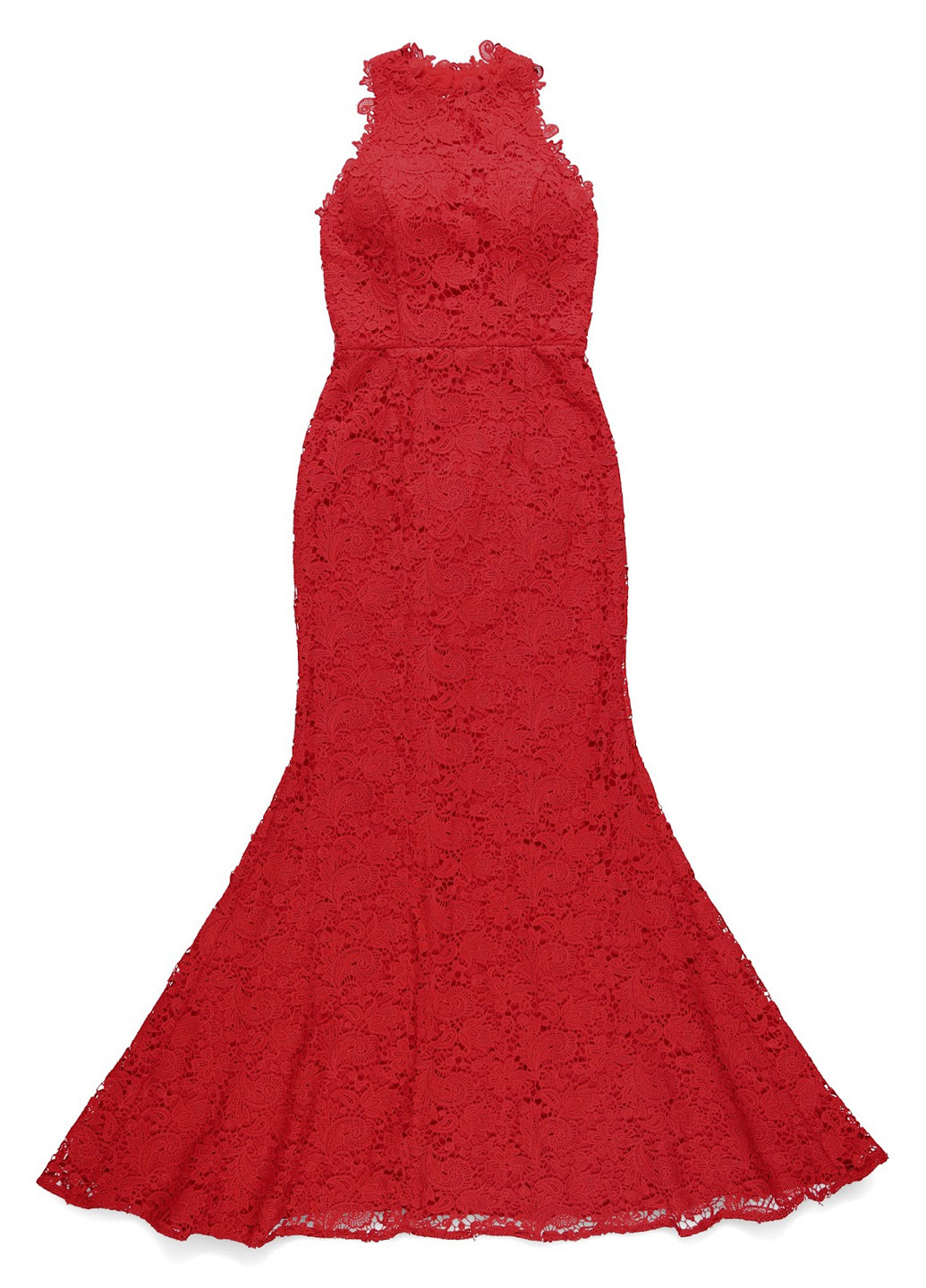 Червона святковий, вечірня сукня годе, з відкритою спиною Jarlo однотонна