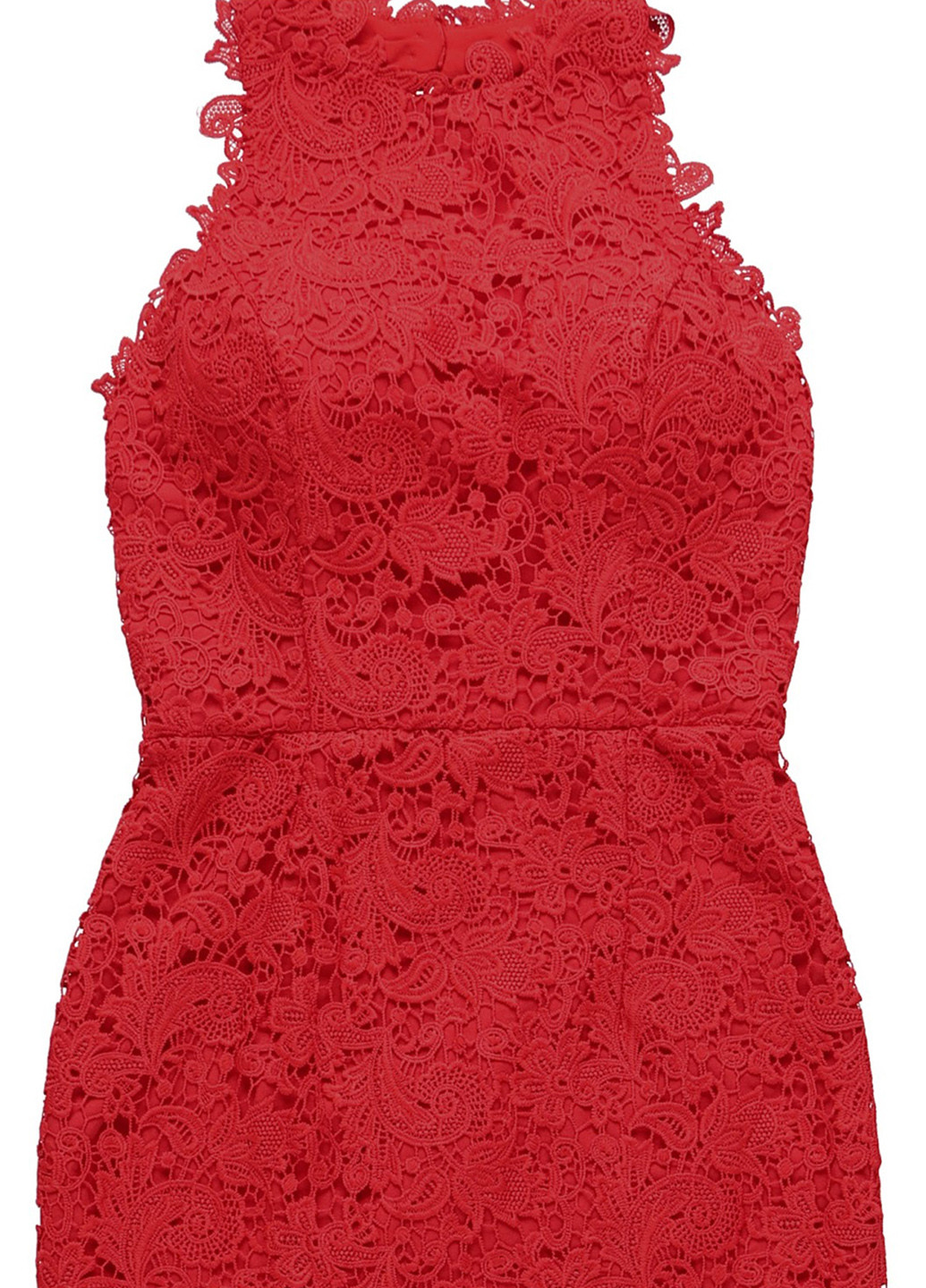 Червона святковий, вечірня сукня годе, з відкритою спиною Jarlo однотонна