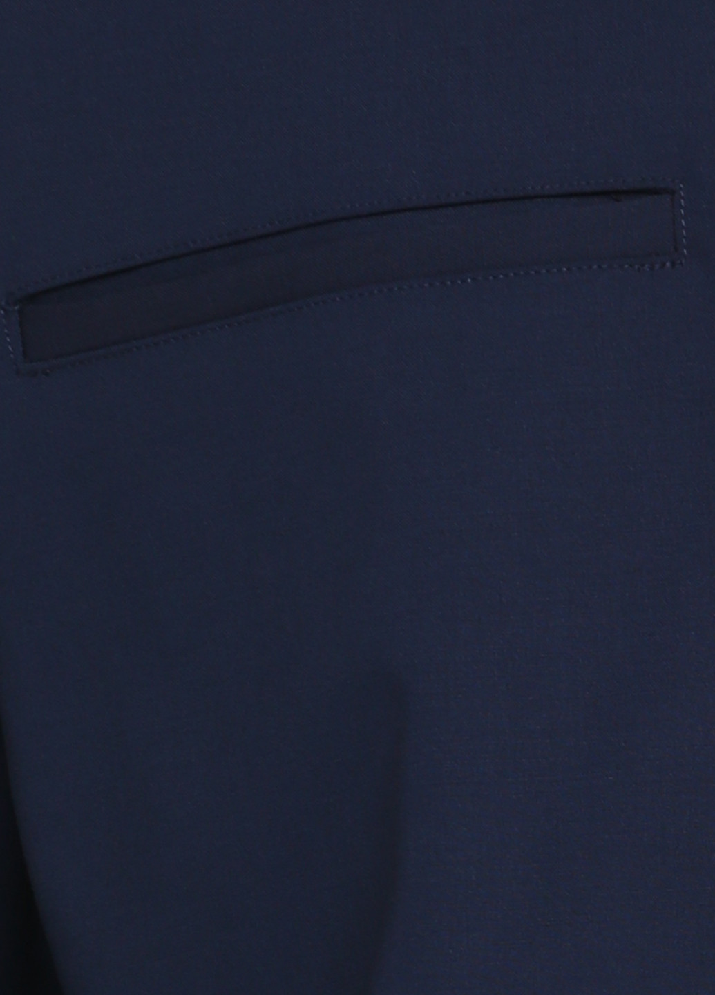 Темно-синяя кэжуал рубашка однотонная Massimo Dutti с длинным рукавом
