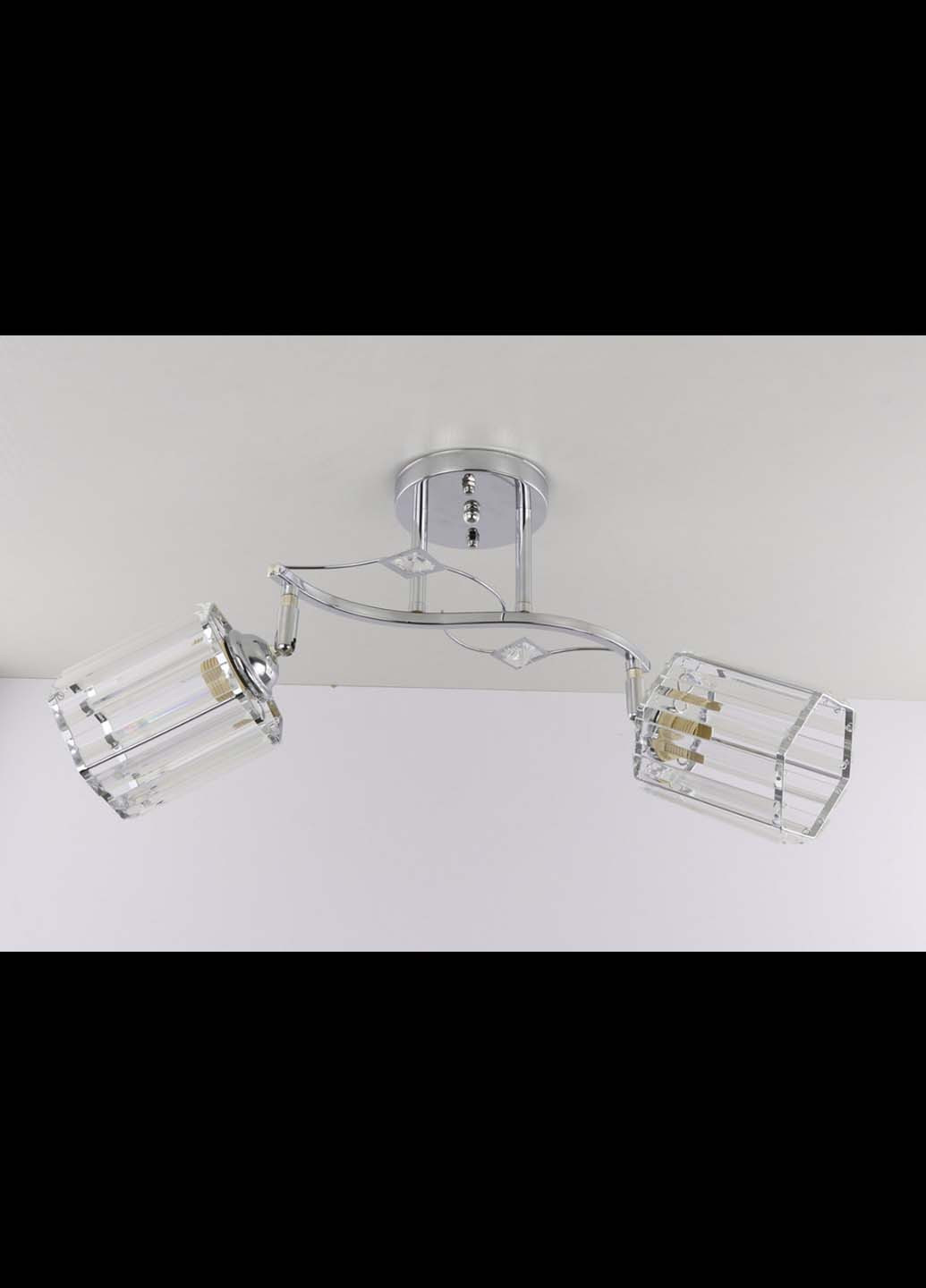 Люстра потолочная на 2 лампочки 9363/2-ch Хром 30х18х55 см. Handmade (234538009)