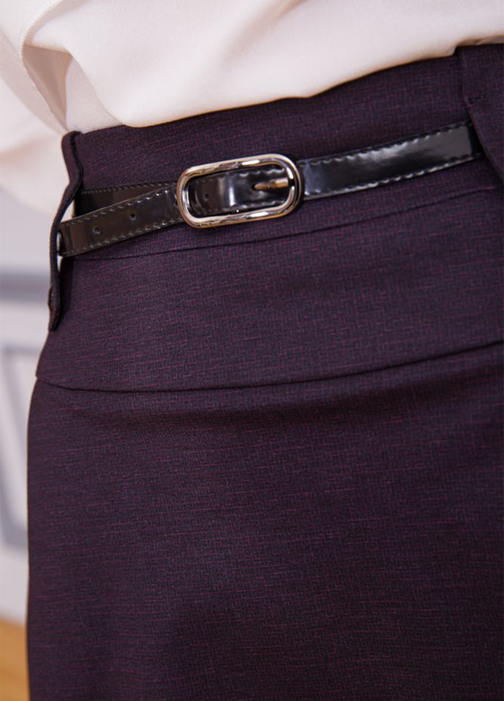 Темно-фиолетовая кэжуал однотонная юбка Ager клешированная