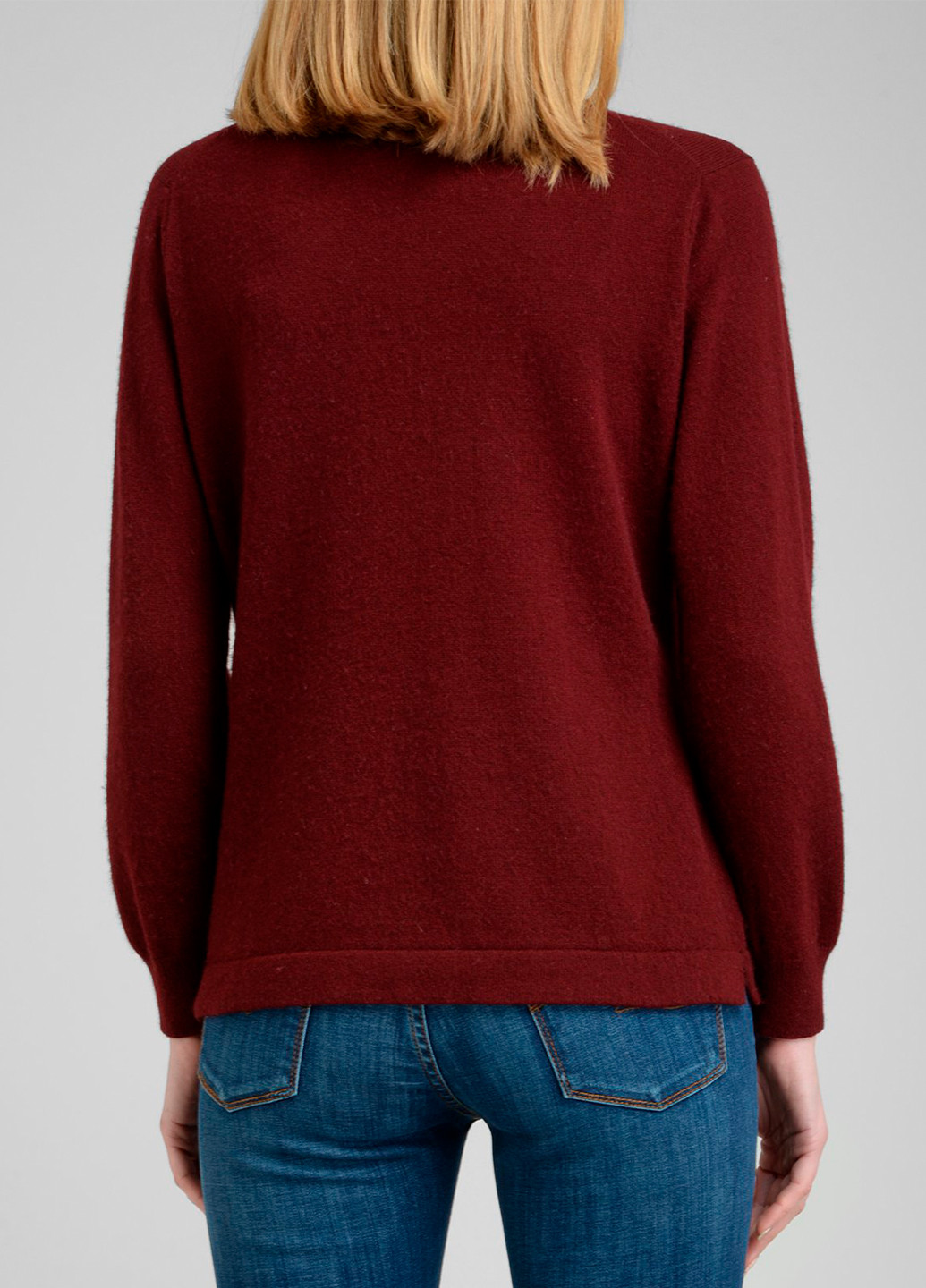 Бордовый зимний свитер PREZIOSO