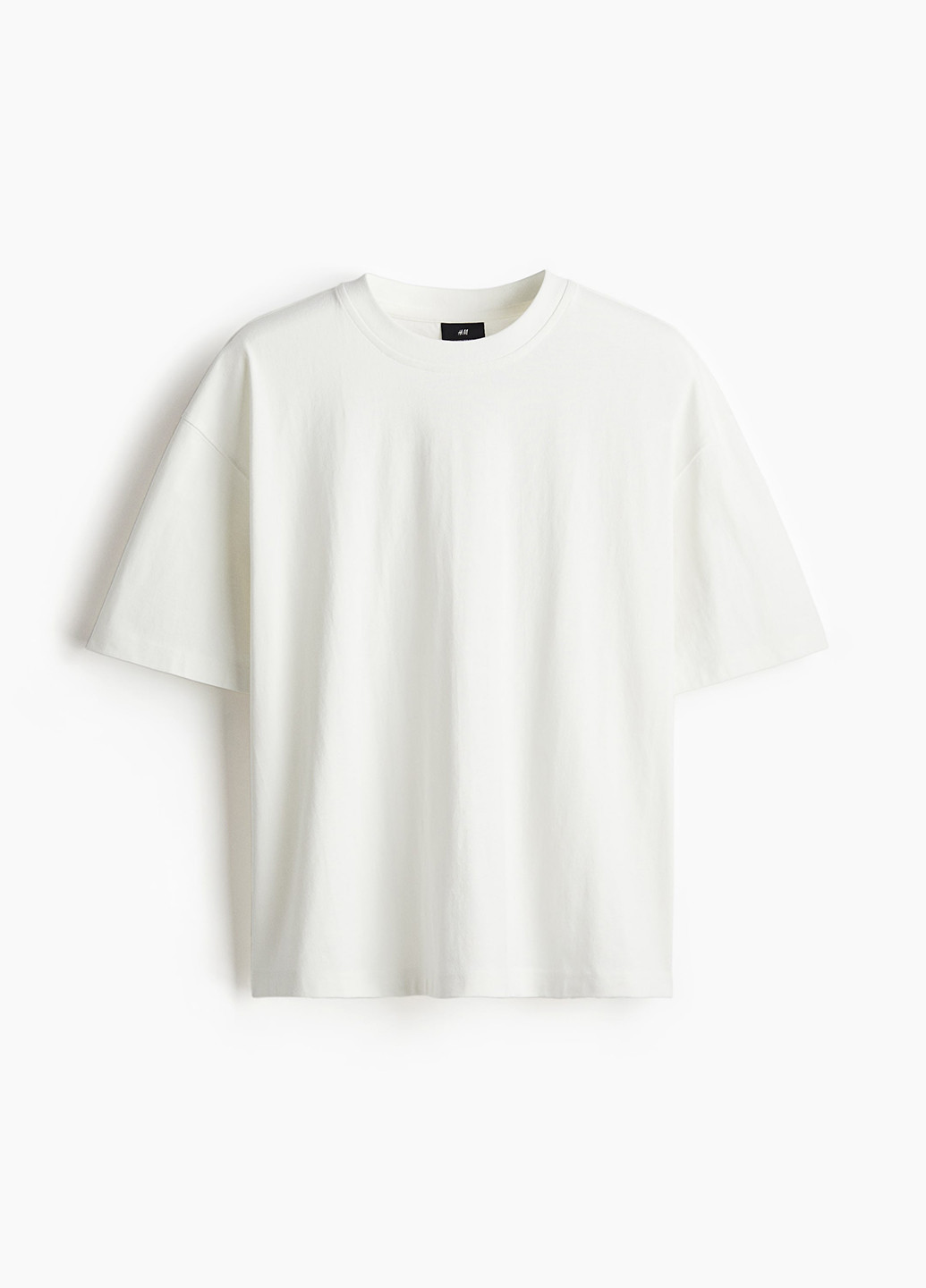 Молочная футболка H&M