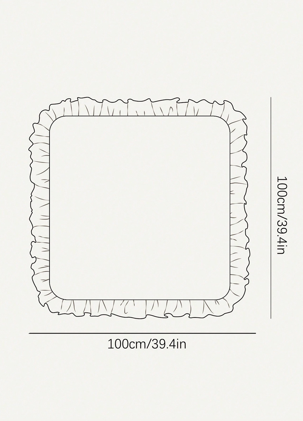 Плед, 100х100 см SHEIN (367435730)
