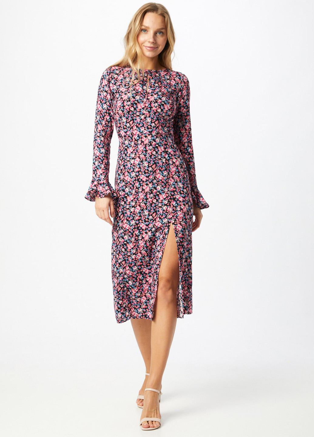 Комбинированное кэжуал платье Miss Selfridge с цветочным принтом