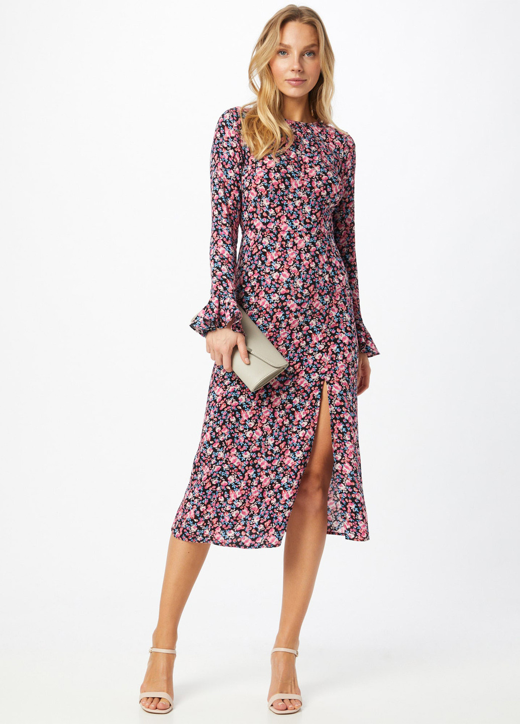 Комбинированное кэжуал платье Miss Selfridge с цветочным принтом