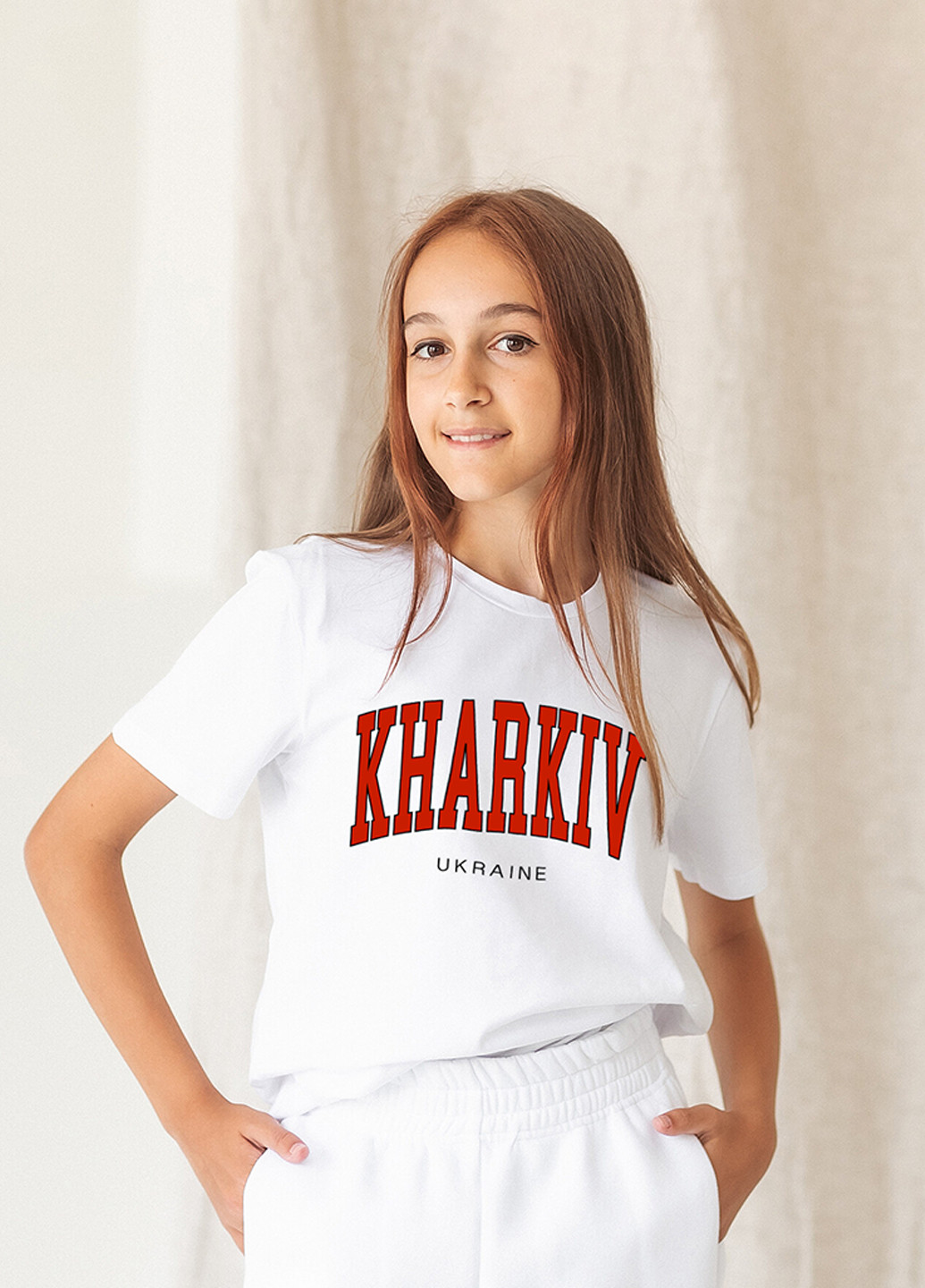 Біла літня футболка Garnamama