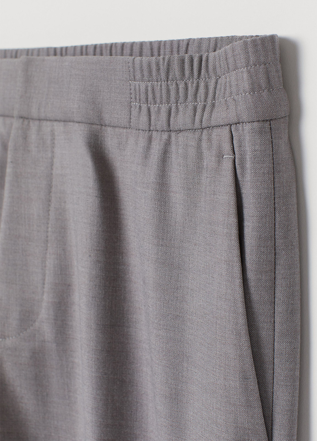 Серые классические демисезонные зауженные брюки H&M