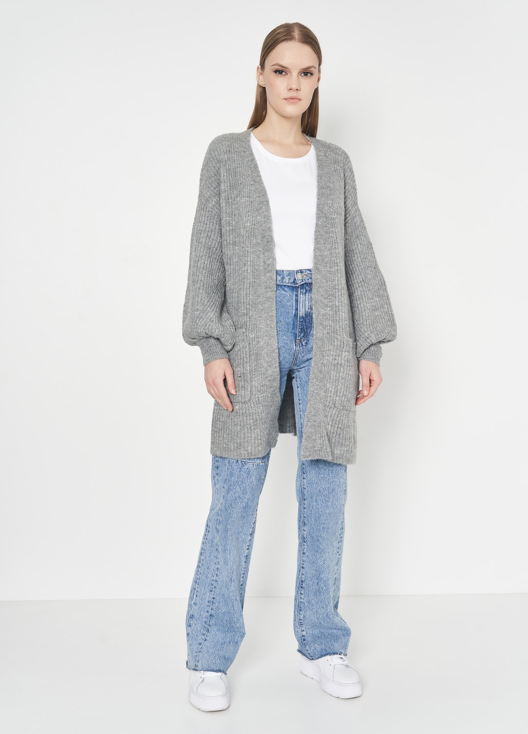 Серый зимний кардиган C&A