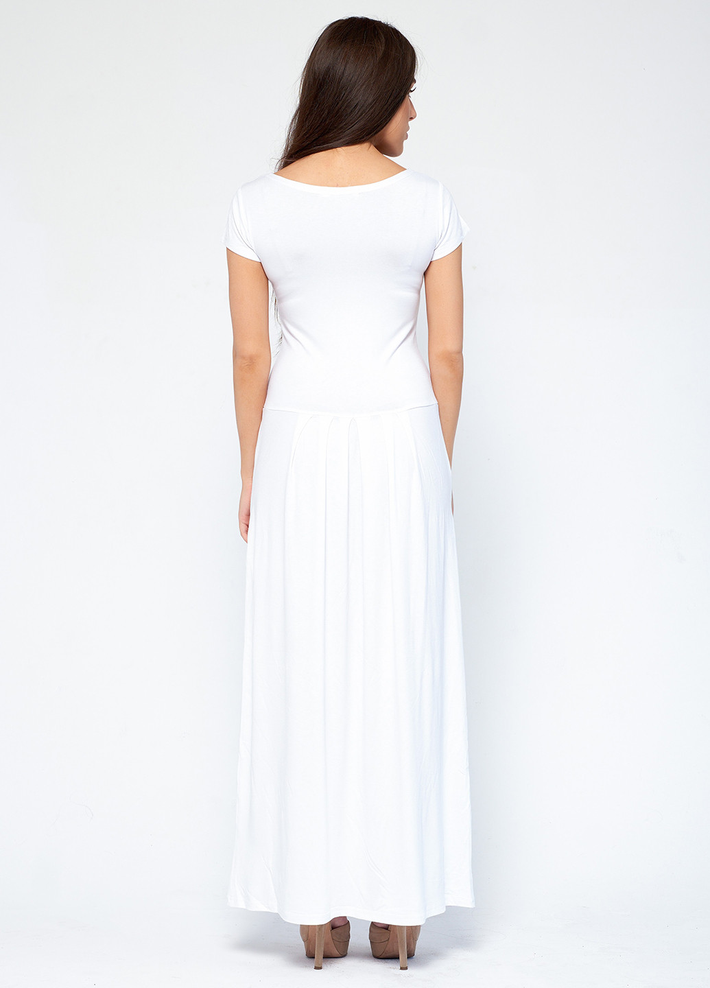 Белое кэжуал платье Majaly с рисунком