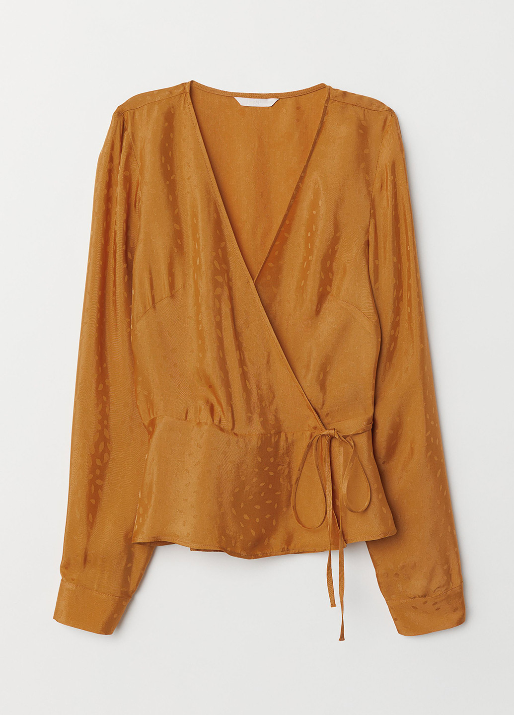 Світло-коричнева блуза на запах H&M