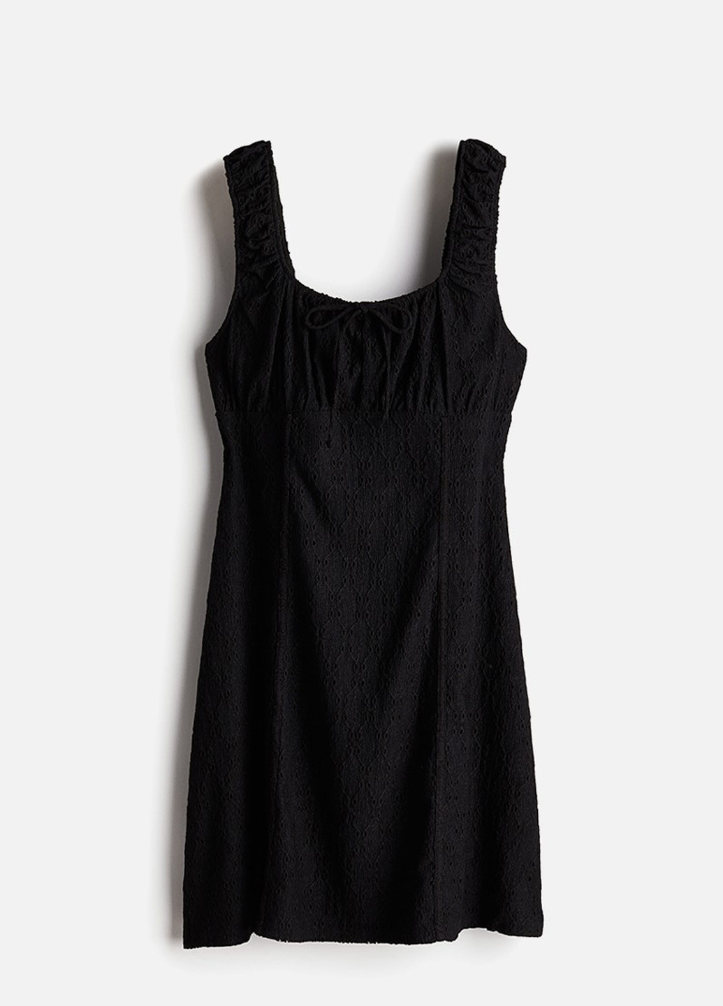 Чорна кежуал сукня а-силует, кльош H&M однотонна