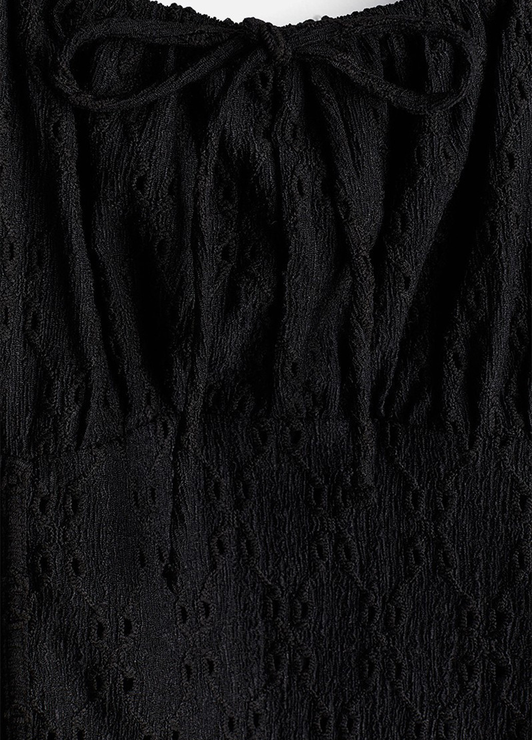 Чорна кежуал сукня а-силует, кльош H&M однотонна