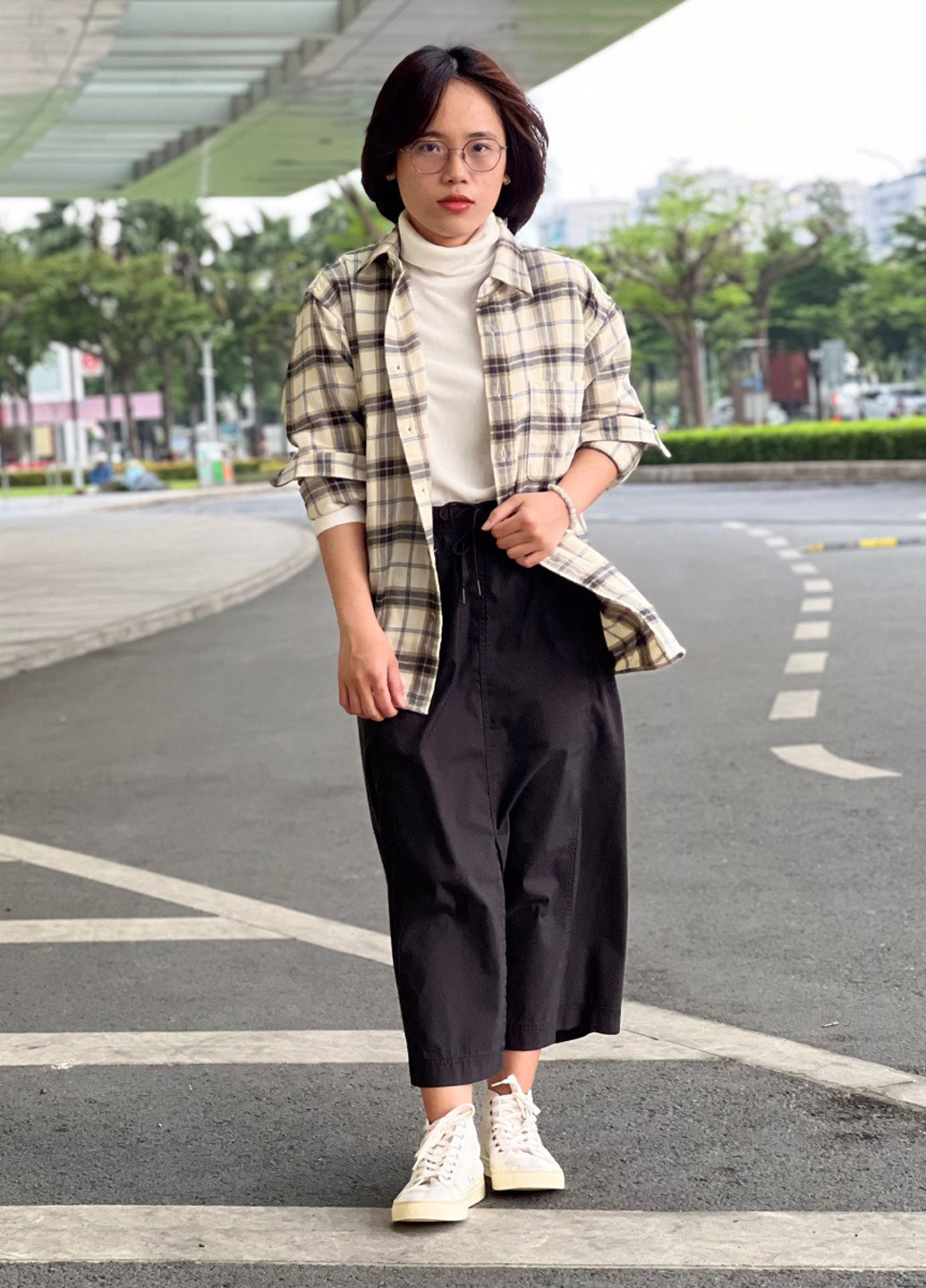 Черная кэжуал однотонная юбка Uniqlo