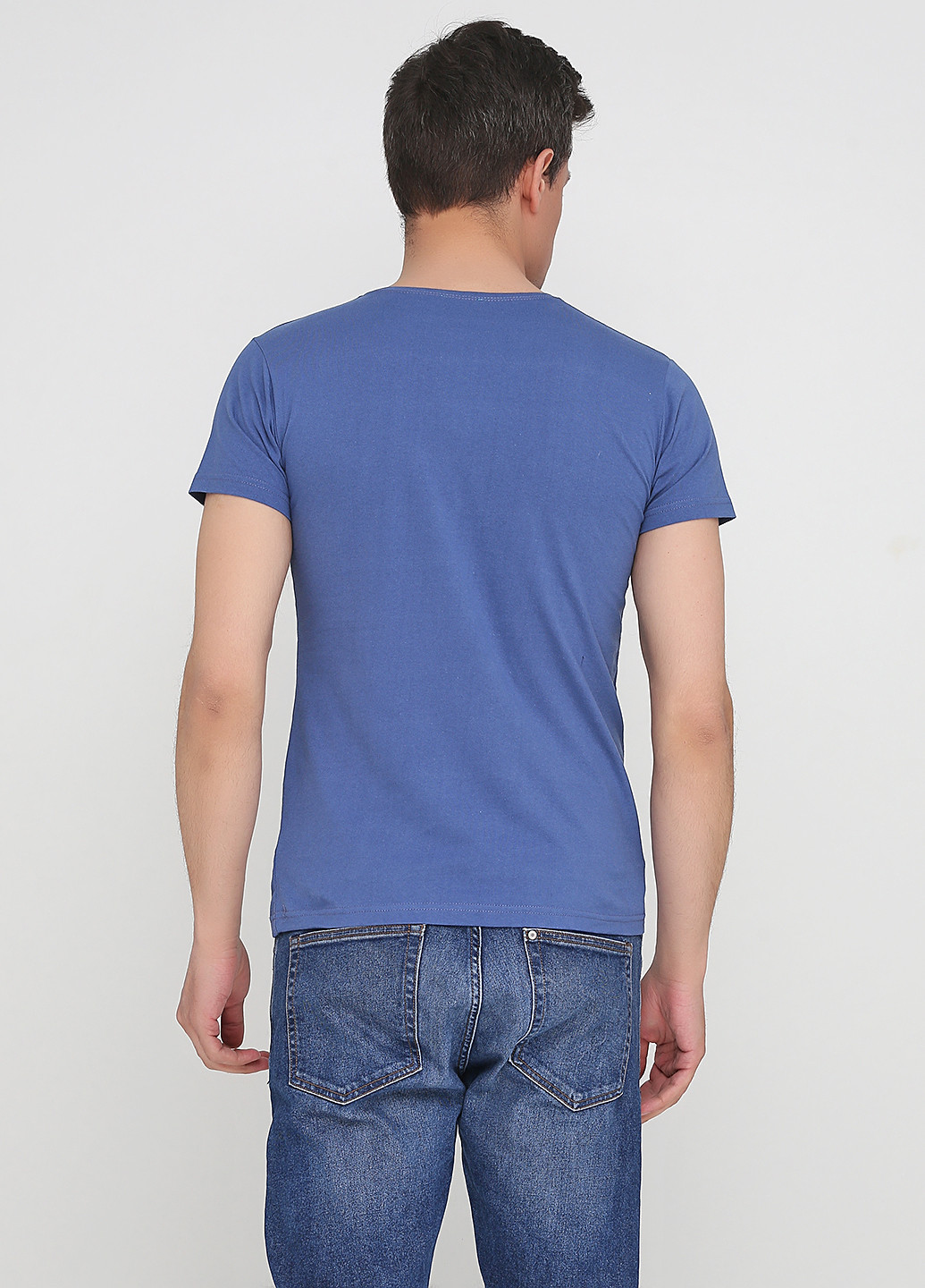 Светло-синяя футболка с коротким рукавом Dinersi