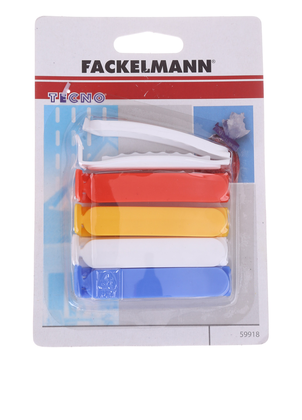 Набір прищіпок для пакетів, 11 см (5 шт) Fackelmann (18167461)