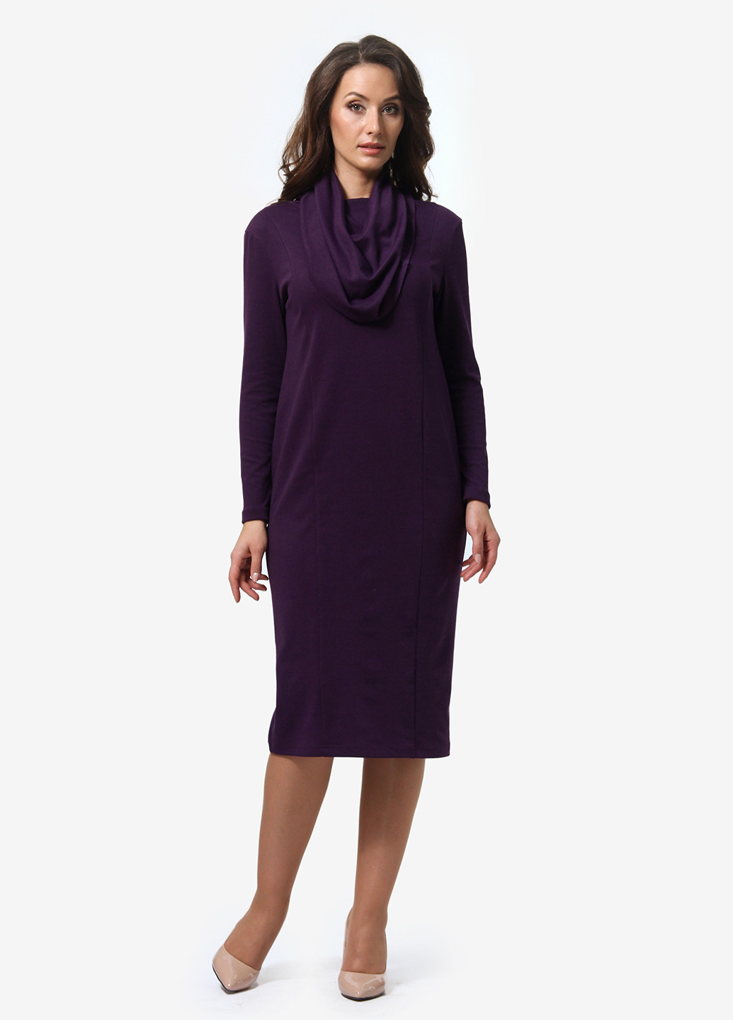 Темно-фіолетова кежуал сукня, сукня Alika Kruss однотонна