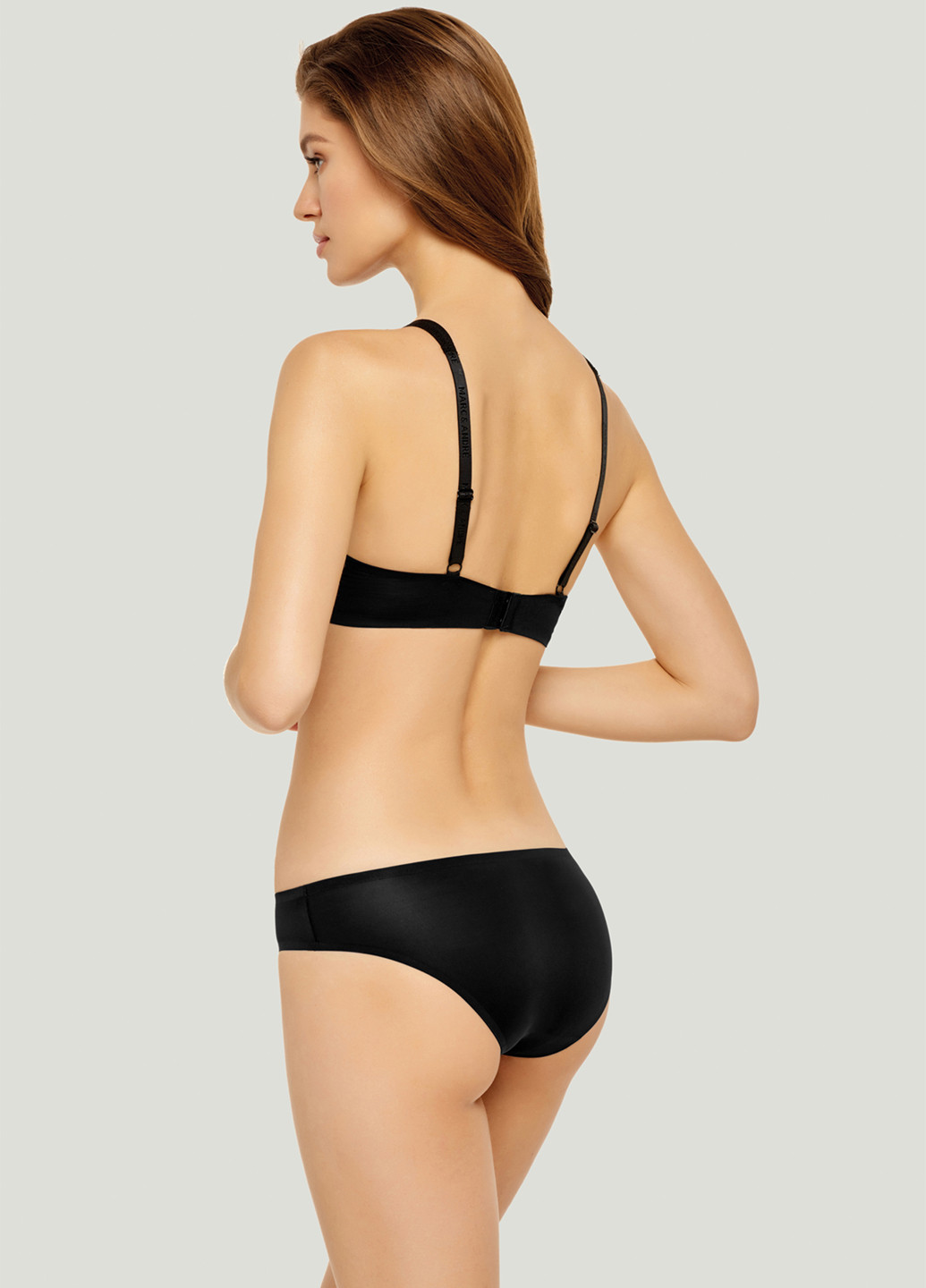 Чорний безшовний бюстгальтер Marc & André з кісточками поліамід