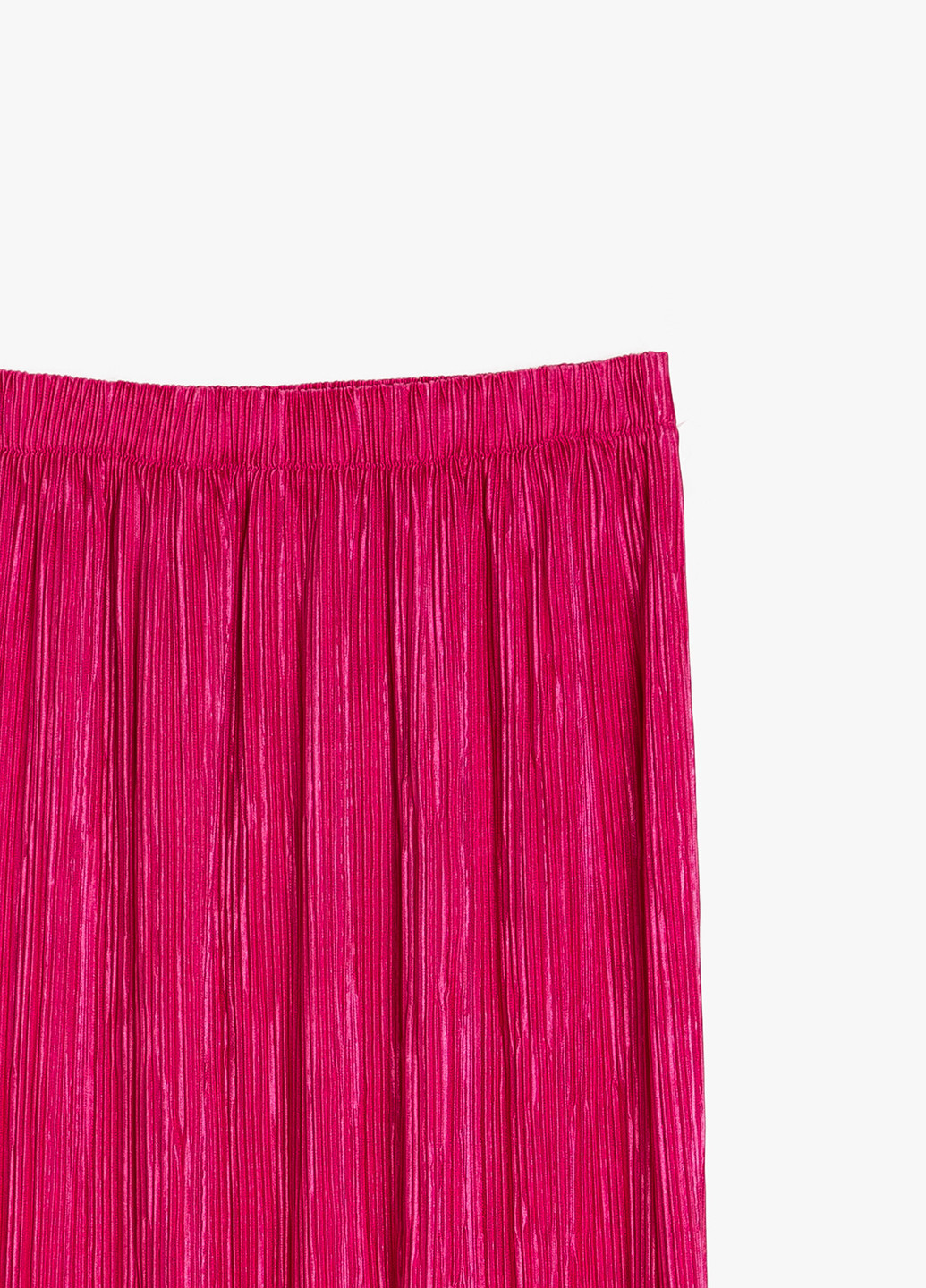 Малиновая кэжуал однотонная юбка KOTON плиссе