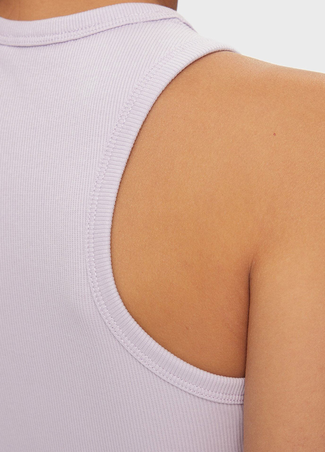 Сиреневое кэжуал платье платье-майка Tommy Jeans однотонное