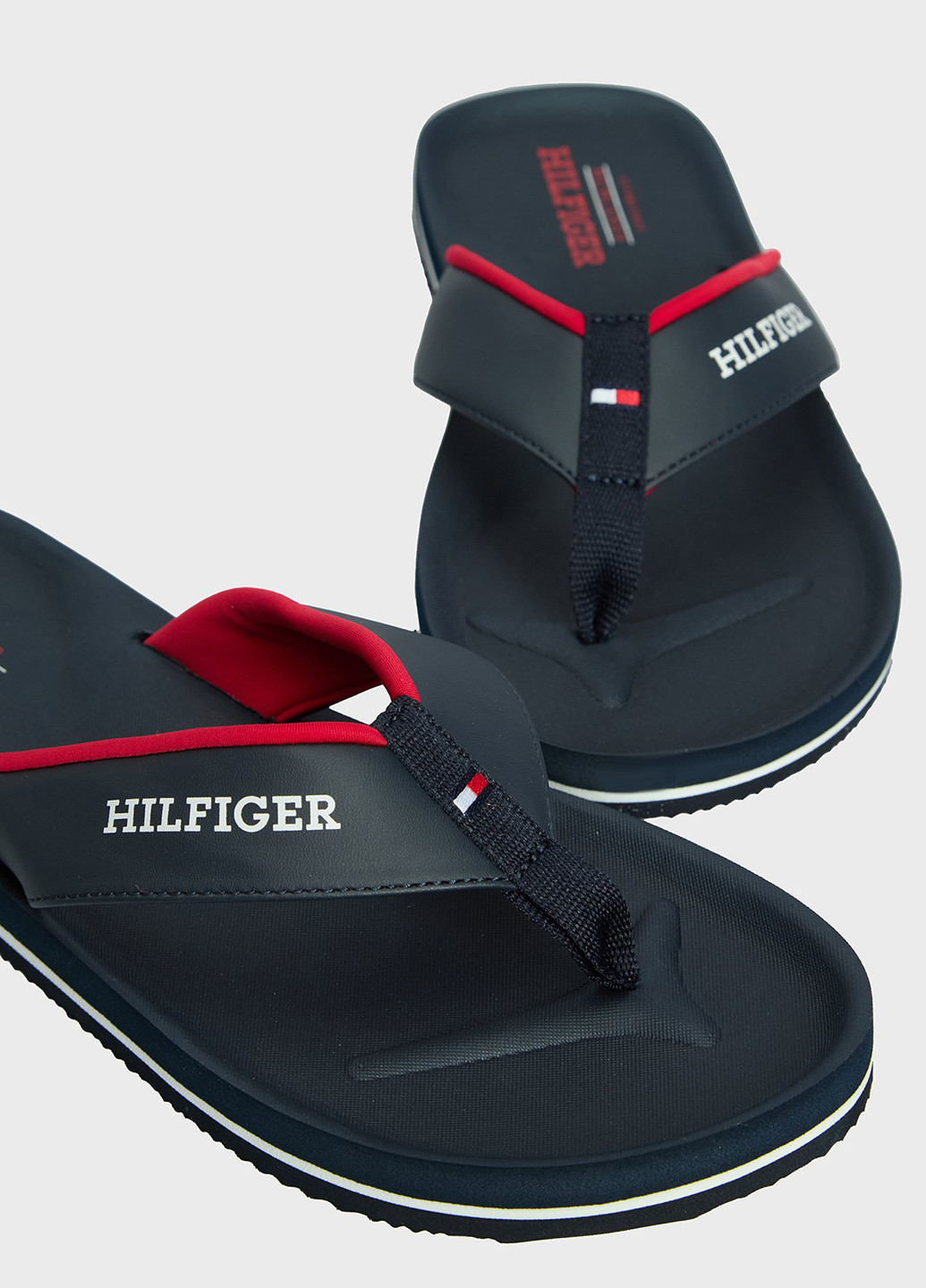 Темно-синие пляжные, кэжуал вьетнамки Tommy Hilfiger