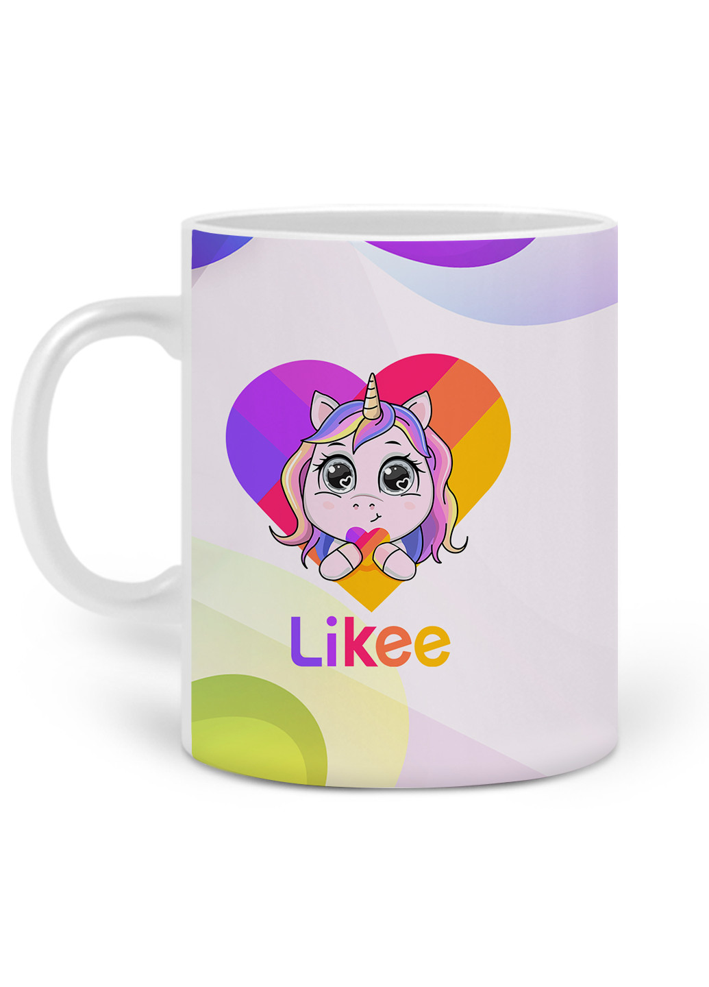 Кружка Лайки Единорог (Likee Unicorn) 330 мл Чашка Керамическая (20259-1593) MobiPrint (219774485)