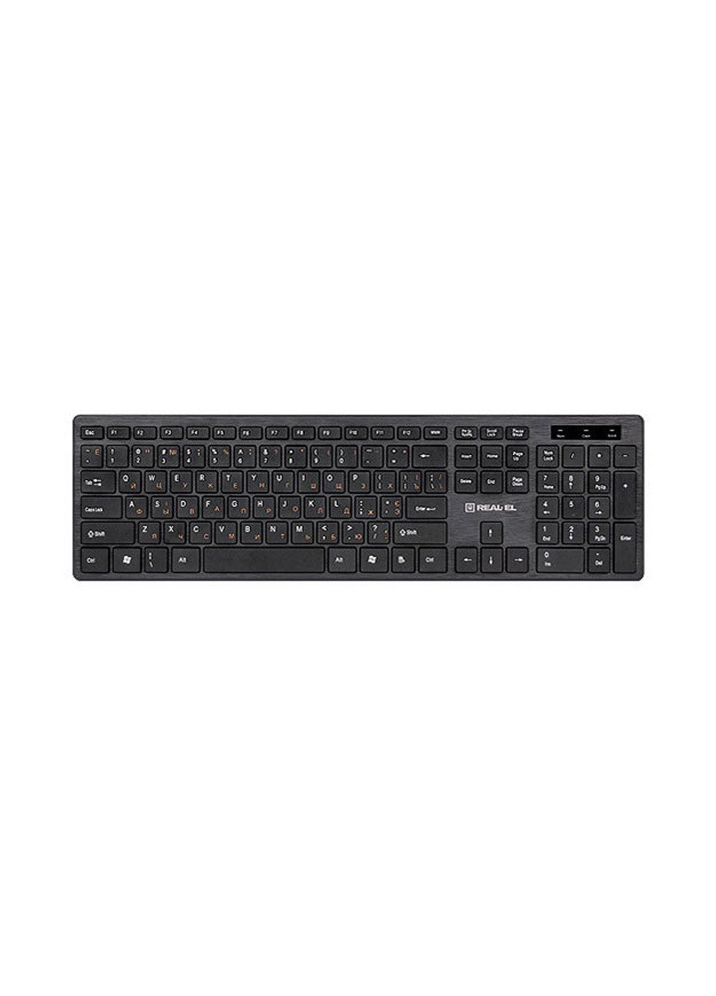 Клавіатура Black USB Real-El comfort 7080 (134154264)