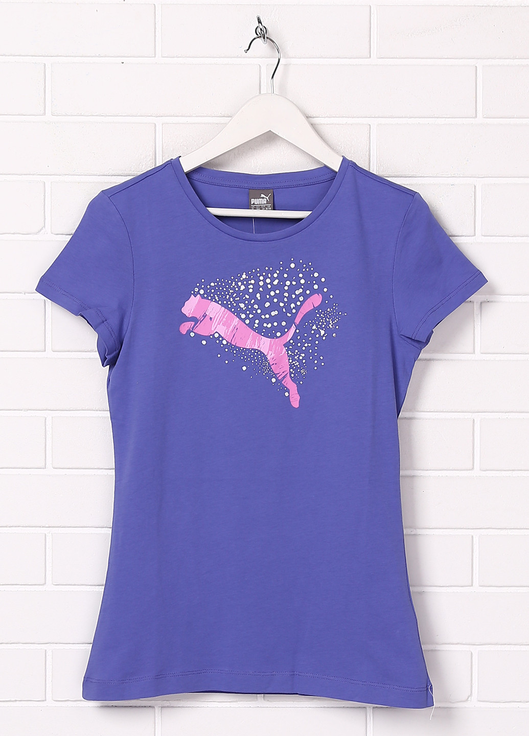 Фиолетовая демисезонная футболка с коротким рукавом Puma