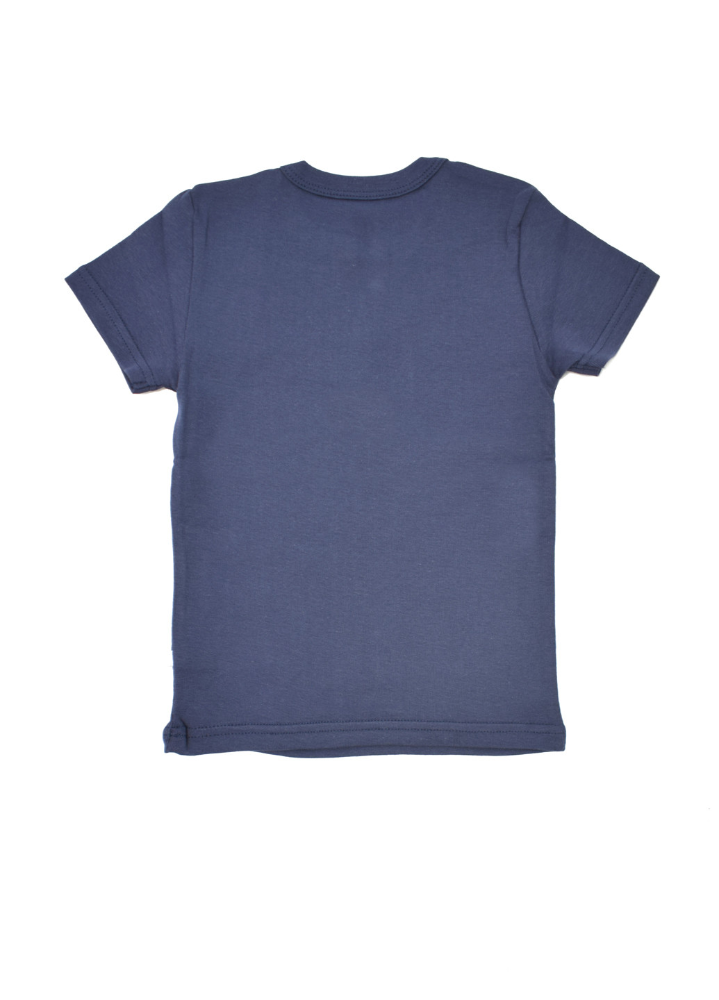 Темно-синяя летняя футболка Фламинго
